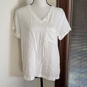 DownEast | Boyfriend V-Neck Oversize Tee Size XS NWT